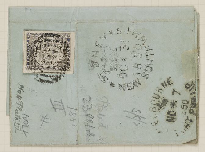 Stamp - Sydney View, 2 Pence, New South Wales, September 1850