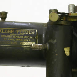 Feeder Manufacturer's Plate of Chandler & Price Printing Press