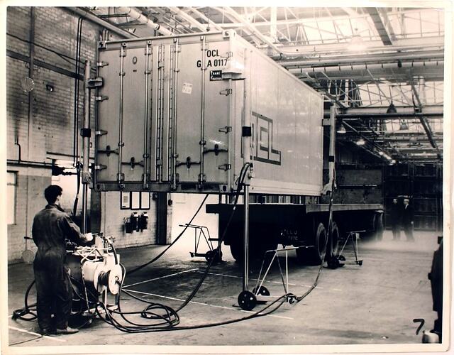 Photograph - Massey Ferguson, First Container Shipment of Tractors ...