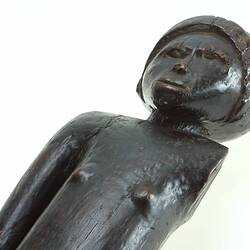 Carved ancestral figure, Fiji (detail)