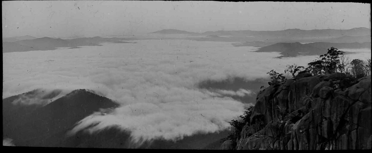 Lantern Slide - The Gorge, Mt Buffalo, Victoria, 1908. [BA 1991]