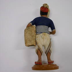 Indian Figure - Man with Bandaged Face, Clay