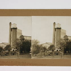 Stereograph - Factory and Garden, Kodak, Abbotsford, early 20th Century
