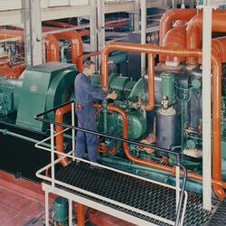 Photograph - Kodak (Australasia) Pty. Ltd., Coburg Plant, Power House Building, High Pressure Turbines, circa 1965