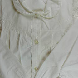 Nightdress - Embroidered White Cotton, circa 1940s