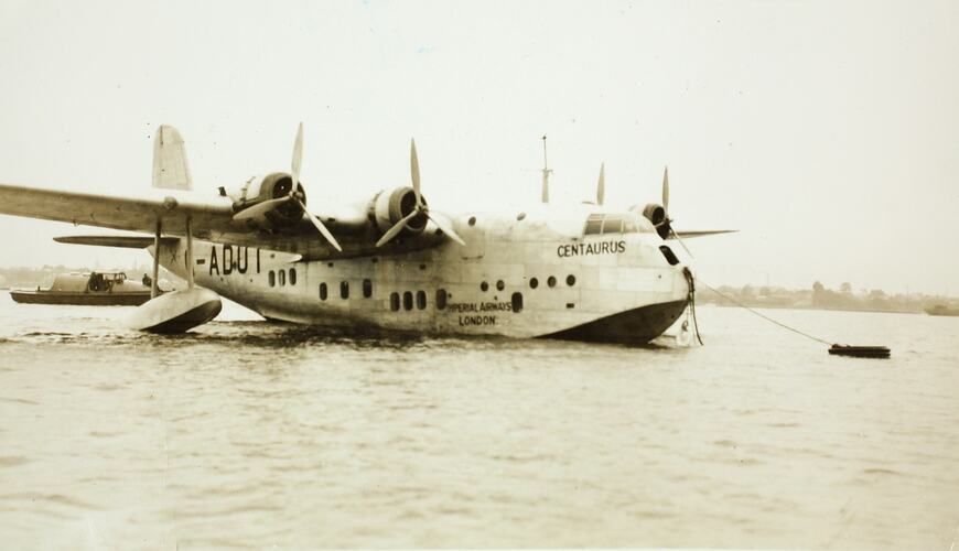 Photograph - Imperial Airways, Flying Boat, Australia, Jan 1938