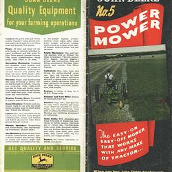 John Deere No.5 Power Mower
