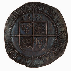 Coin - Sixpence, Elizabeth I, England, Great Britain, 1582