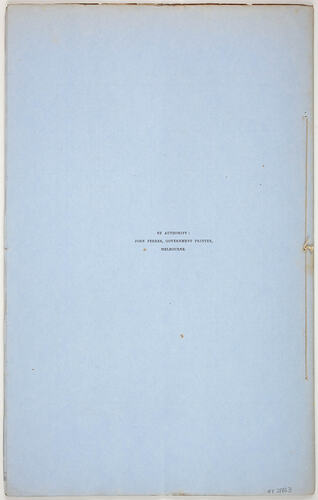Victorian Parliamentary Paper - 'Emigration and Immigration', 1854