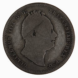 Coin - Shilling, William IV, Great Britain, 1837 (Obverse)