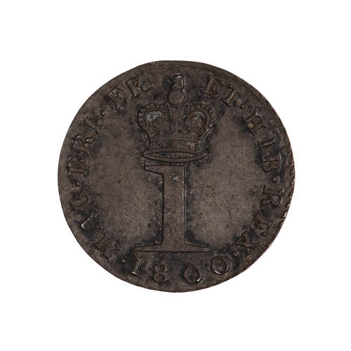 Coin - Penny, George III, Great Britain, 1800 (Reverse)