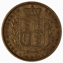 Coin - Sovereign Ansell, Queen Victoria, Great Britain, 1859 (Reverse)