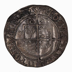 Coin - Sixpence, Elizabeth I, England, Great Britain, 1602 (Reverse)