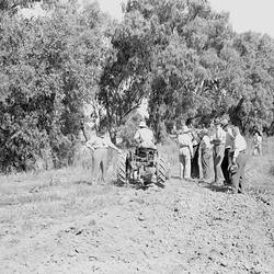 Negative - International Harvester, Farmall A Ploughing, Albury, 1940