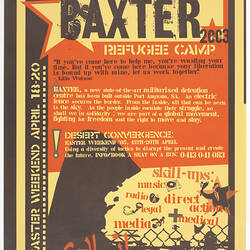 Poster - Baxter Refugee Camp, 2003