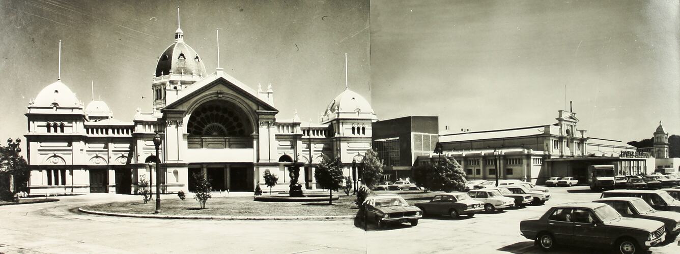 Photograph - Royale Ballroom from Nicholson Street, Exhibition Building, Melbourne, 1979