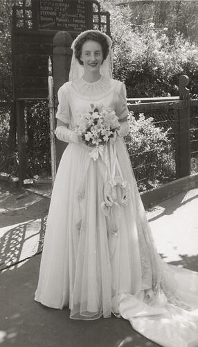 Wedding Portrait, Violet Crocker Asmus, Kensington, circa 1949