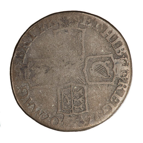 Coin - Sixpence, Queen Anne, England, Great Britain, 1707 (Reverse)