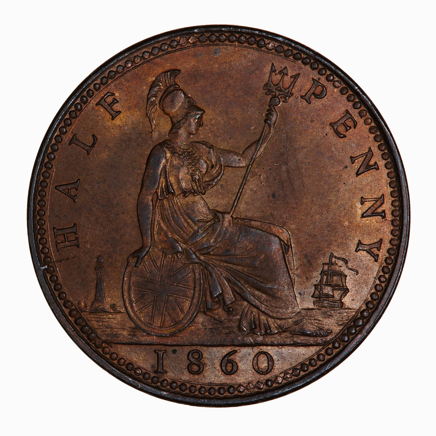 coin-halfpenny-queen-victoria-great-britain-1860