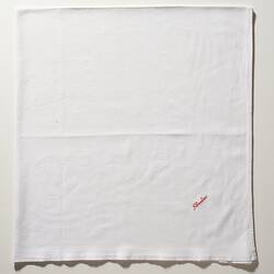 Table Cloth - White Cotton, Florentino Restaurant, Melbourne, circa 1988
