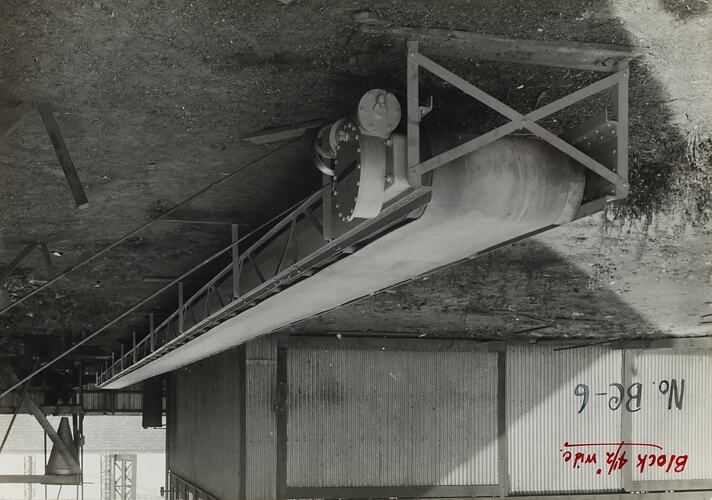 Photograph - Schumacher Mill Furnishing Works, Conveyor, Port Melbourne, Victoria, circa 1940s