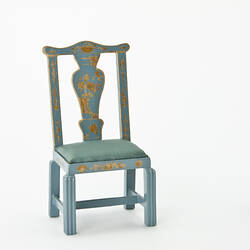 Chair - Blue Bedroom, Doll's House, 'Pendle Hall', 1940s