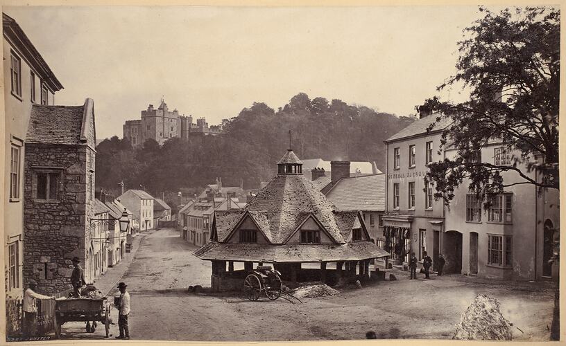 Dunster, Somerset, England, circa 1870