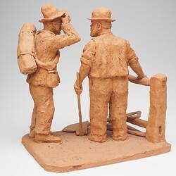 Sculpture - 'The Bush Telegraph', Mr. Leon Wolowski, Clay, 1984