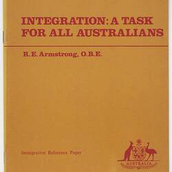 Booklet - R.E. Armstrong, 'Integration