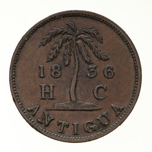 Token - Farthing, Hannay & Coltart, St John's, Antigua, 1836