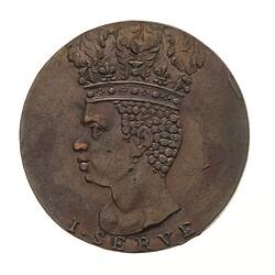 Token - Halfpenny, Sir Philip Gibbs, Barbados, 1792