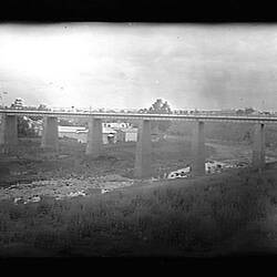 Glass Negative - Railway Bridge Over Merri Creek, Clifton Hill, Victoria, Nov 1892