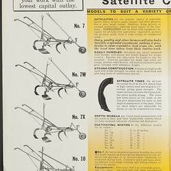 Publicity Brochure - H.V. McKay Massey Harris Pty Ltd, Sunshine, Satellite Cultivators, 1950