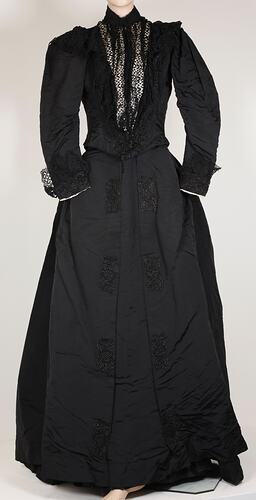 Skirt & Jacket - Austin & Co, Black, circa 1890