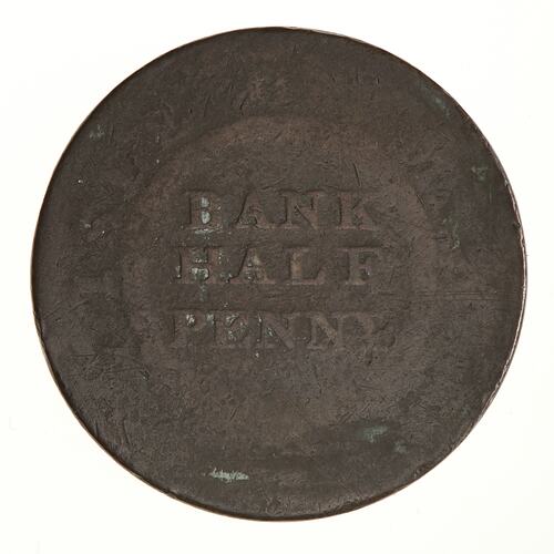 Token - 1/2 Penny, Isle of Man Bank, Castletown, Isle of Man, 1811