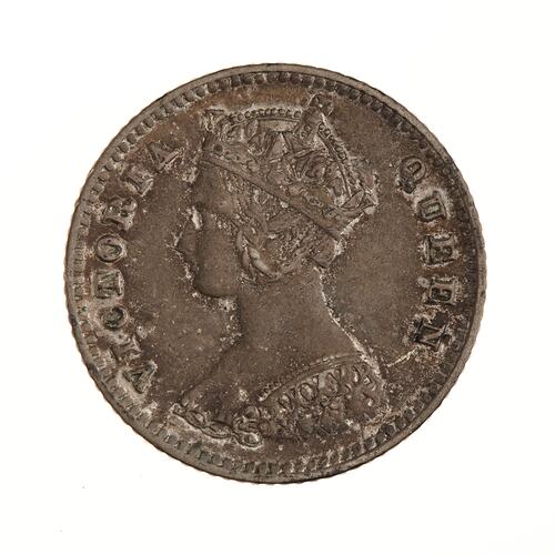 Coin - 10 Cents, Hong Kong, 1879