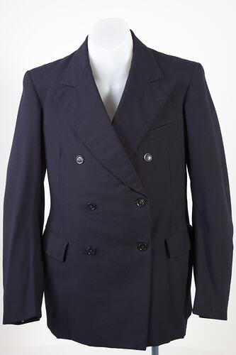 Jacket - Suit, Albanian, Navy Blue Wool