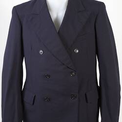 Jacket - Suit, Albanian, Navy Blue Wool, 1944