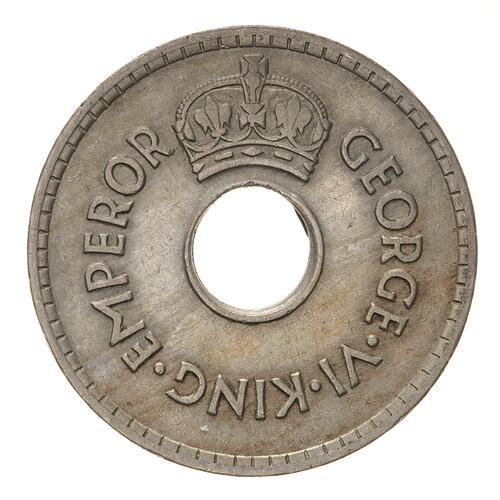 Coin - 1 Penny, Fiji, 1945