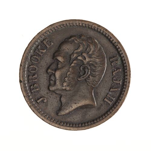 Coin - 1/4 Cent, Sarawak, 1863