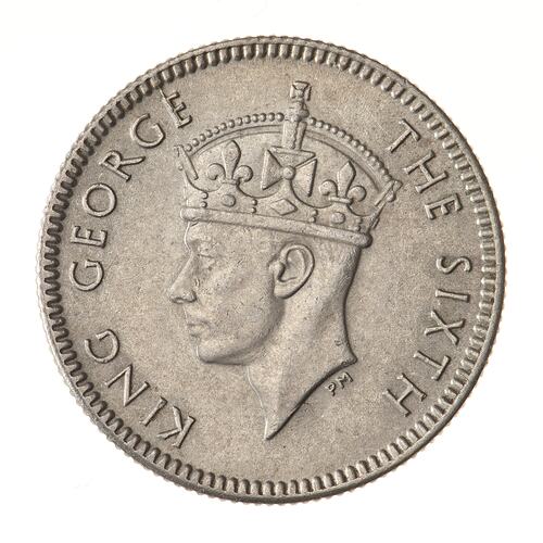 Coin - 5 Cents, Malaya, 1950