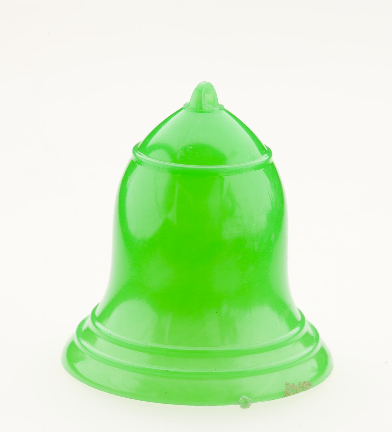 Christmas Decoration Bell, Red Plastic, circa 1950s