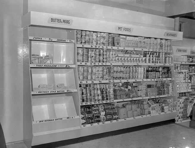 Ritchies Supermarket, Interior View, Melbourne, Victoria, 1953