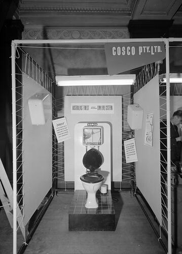 Cosco Pty Ltd, Cistern Display, Melbourne, Victoria, 1955