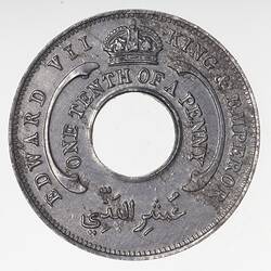 Coin - 1/10 Penny, British West Africa, 1907