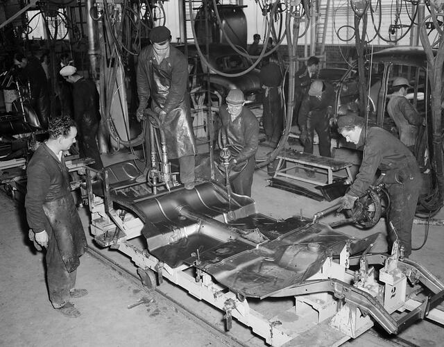 Production Line Workers in Motor Vehicle Factory, Victoria, 1954-1955