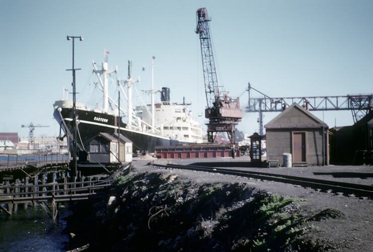 Loading Pig-Iron, Whyalla, South Australia, Aug 1959