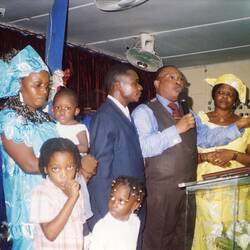 Digital Photograph - Mundabi Family Farewell & Blessing, Church, Cameroon, 2009