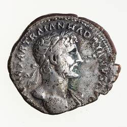 Coin - Denarius, Emperor Hadrian, Ancient Roman Empire, 119-122 AD