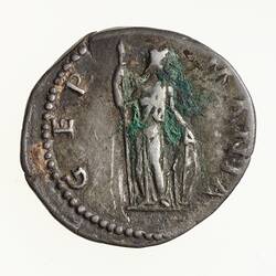 Coin - Denarius, Emperor Hadrian, Ancient Roman Empire, 134-138 AD